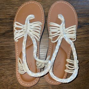 White sandals. New, no tags.  Never worn.